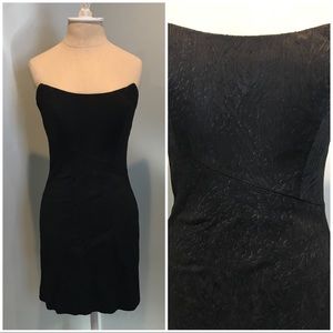Nicole Miller Strapless Black Dress